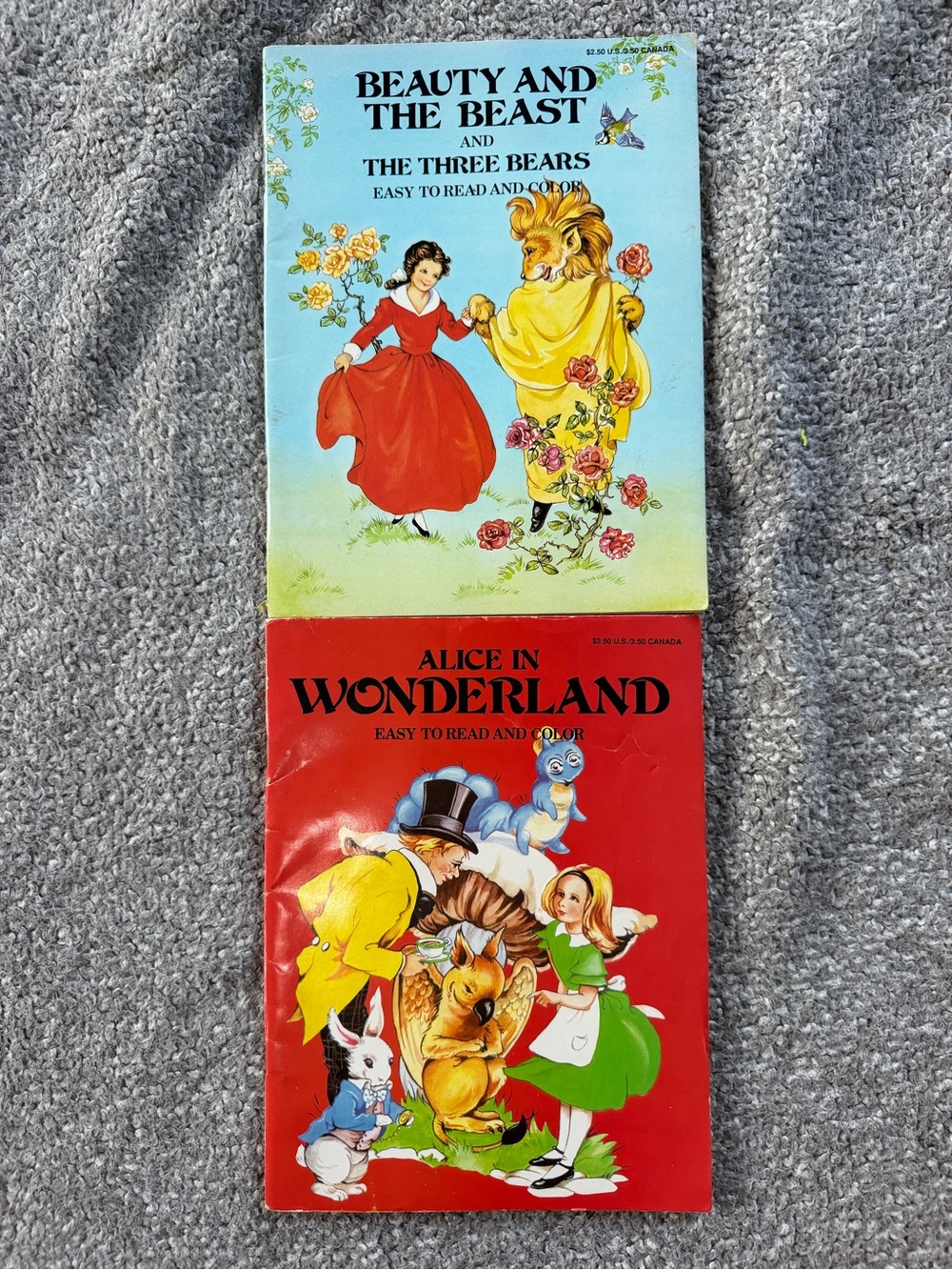 Vintage 1960’s Easy to Read and Color Books